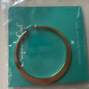 Origami Owl Gold Hoop Earring